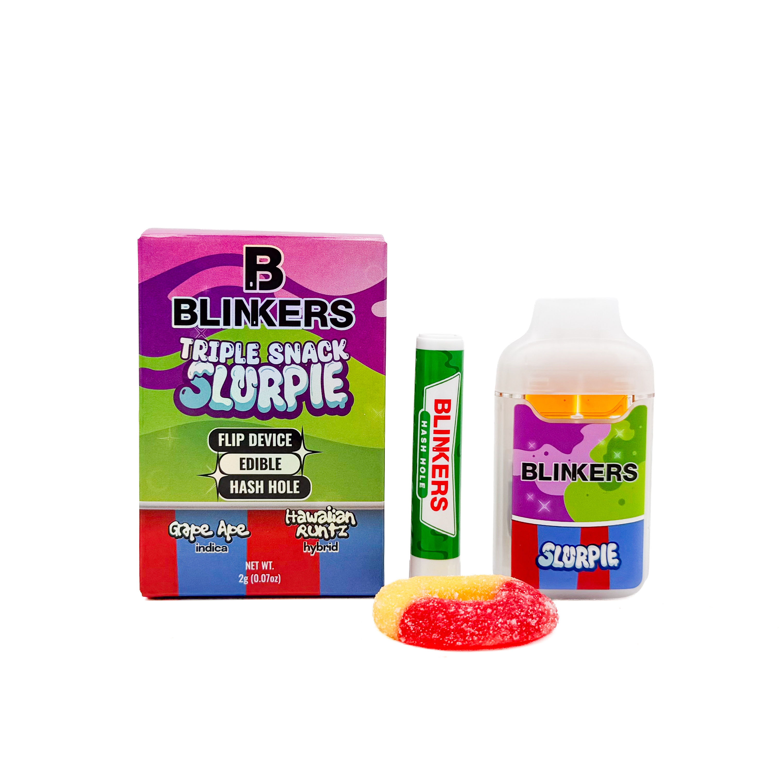 2g Blinkers Flip: Triple Snack Slurpie + Hash Hole & Edible