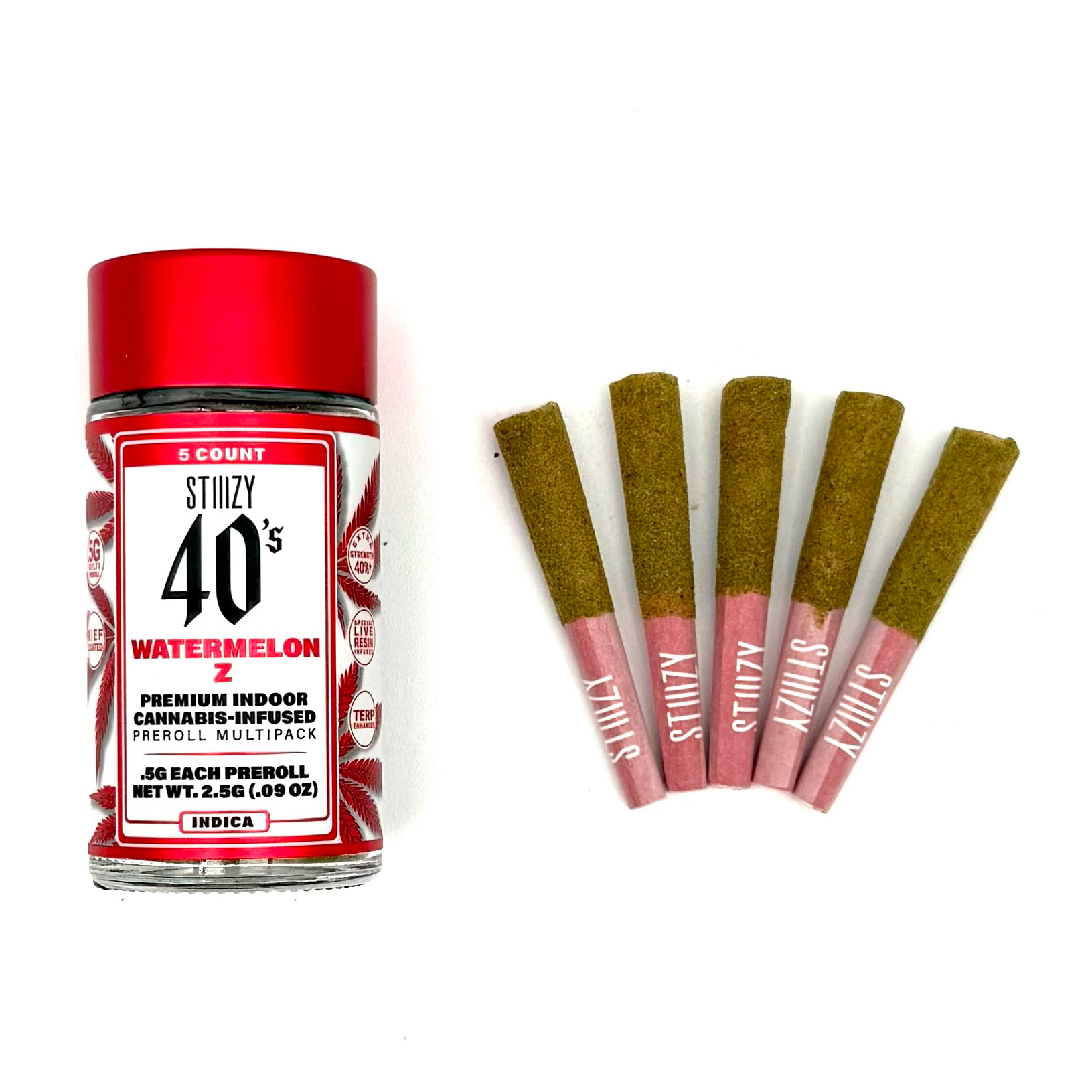 Stiiizy 40's Prerolls 2.5g (5 Joints)